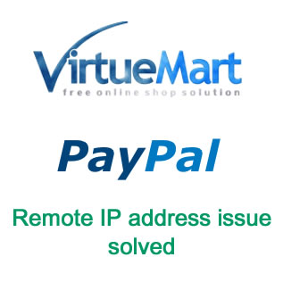 Virtuemart – Paypal Error with REMOTE IP ADDRESS issue solved